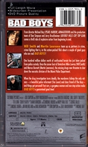 PSP UMD Movie Bad Boys Back CoverThumbnail